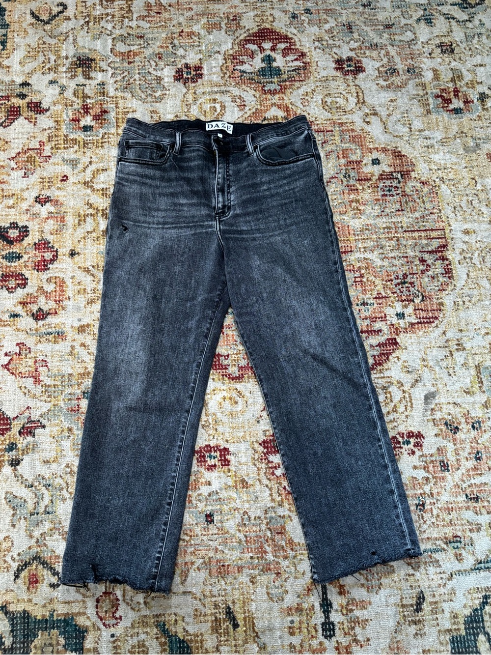 DAZE Black Straight-Leg Jeans — High-Rise Everyday Style